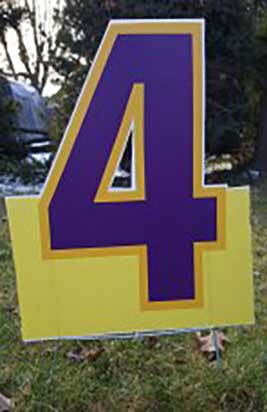 All Occasion Number Sign Samples