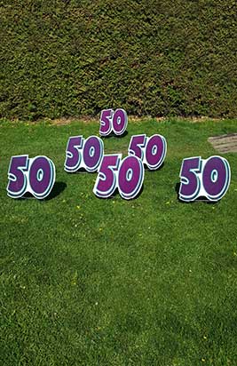 All Occasion Number Sign Samples