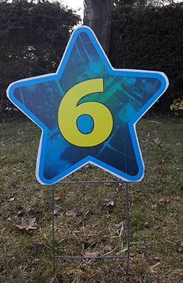 All Occasion Number Sign Samples