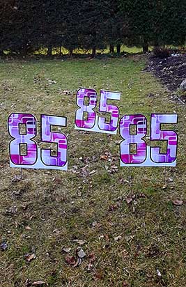 All Occasion Number Sign Samples